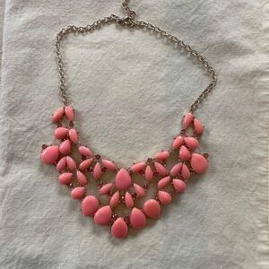 Elegant Coral Statement Necklace